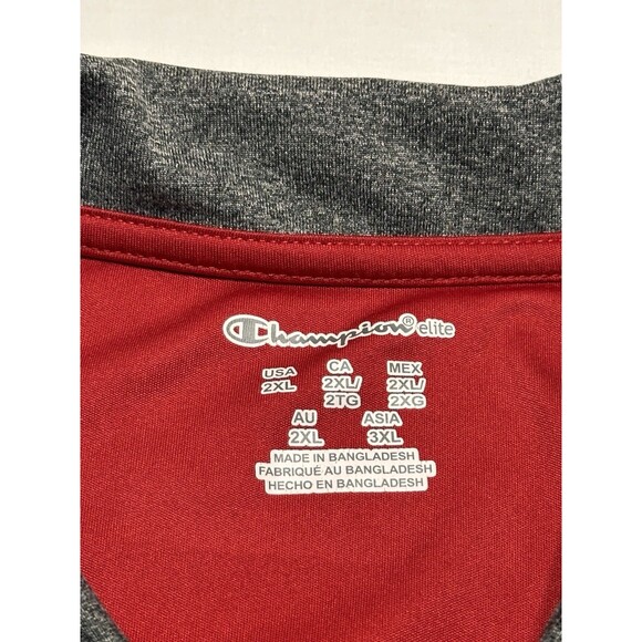 Indiana Hoosiers Champion Polo Golf Shirt IU Grey Mens Size 2XL XXL NCAA - Picture 3 of 8